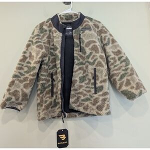 NWT Burlebo Alpine Camo Full Zip Jacket Size XL